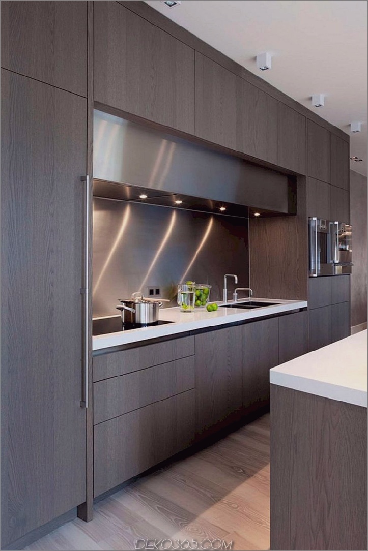 Moderne graue Holz Küchenschränke 15 Moderne Küchenschränke für Ihr ultra zeitgenössisches Zuhause
