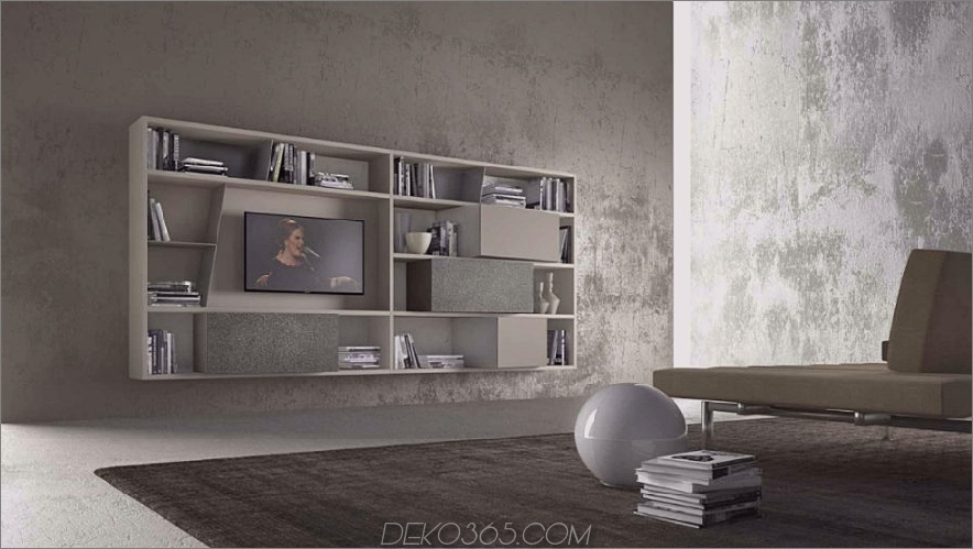 CrossART Wand-TV-Bücherregal von Presotto