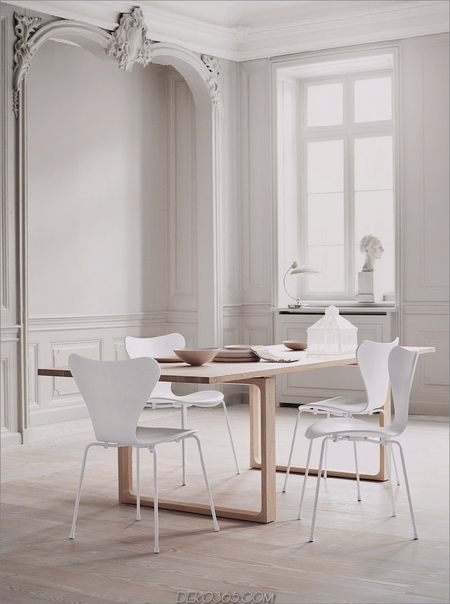 Fritz Hansen Modell 25 Moderne Esszimmerstühle, die Ihrem Tisch Stil verleihen