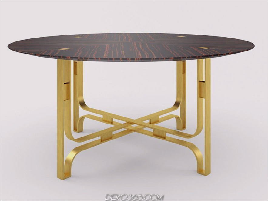 Gregory runder Tisch von Marioni 900x675 35 Moderne Esstische, die jedes Abendessen zu etwas Besonderem machen