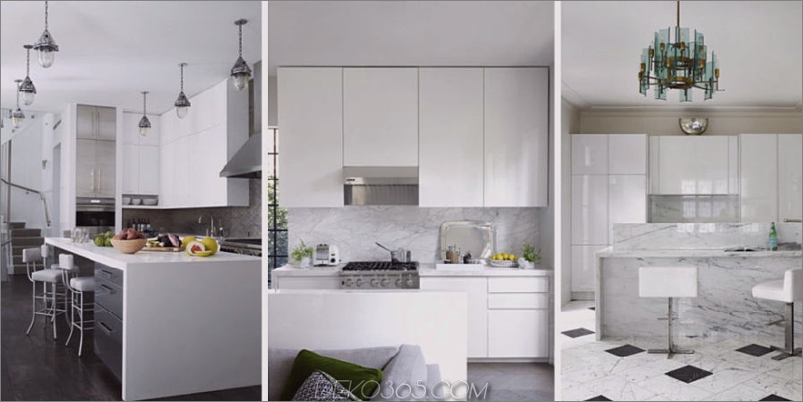 Weiße Küche 900x450 37 Helle, weiße Küchen zum Nachahmen Ihrer eigenen Küche