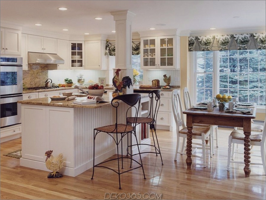 Landhaus-Weiß-Küchen-Ideen-mit-zeitlos-Stil-Weiß-Küchen-Küchen-Ideen-Design-mit Schränken