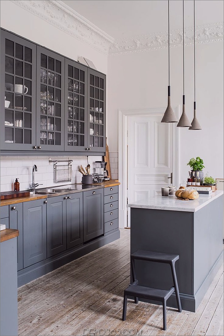 40 Romantische und einladende graue Küchen für Ihr Zuhause_5c591d8b8c156.jpg