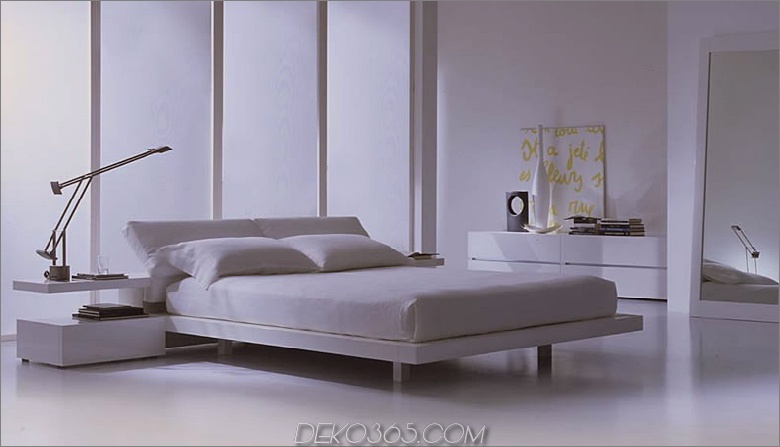Weißes, schickes modernes Bett Diese 40 modernen Betten sorgen für ein Tagträumen der Schlafenszeit