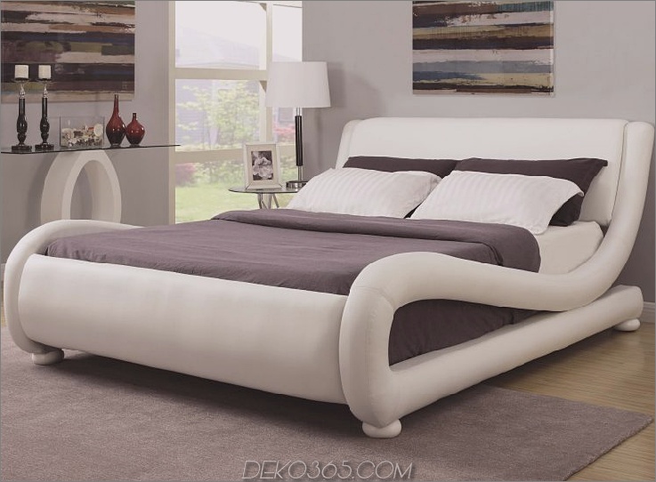 Gebogenes Creme Modernes Bett Diese 40 modernen Betten haben Tagträume vor dem Schlafengehen