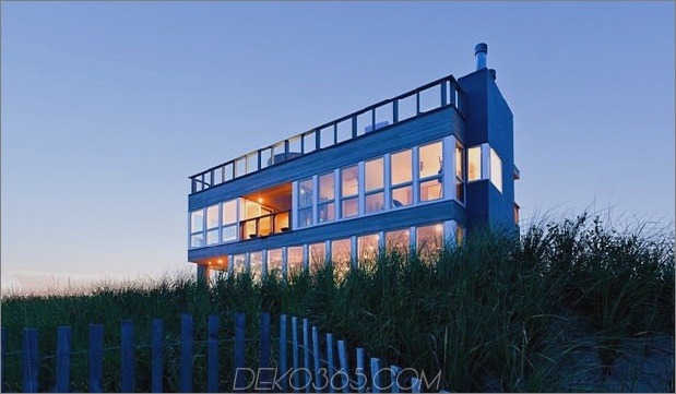 Das Glas gibt dem langen Haus am Meer Haus Vorderansicht thumb 630x367 14395 Fertigbau Verleiht dem Long Island Seashore Home Focus und View