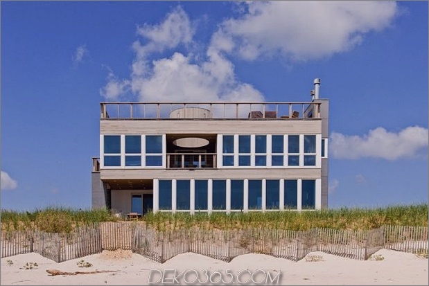 Glas gibt Long Island Seashore Haus Vorderansicht Sonne Rohr Daumen 630x420 14376 Fertigbau Gibt Long Island Seashore Home Focus und View