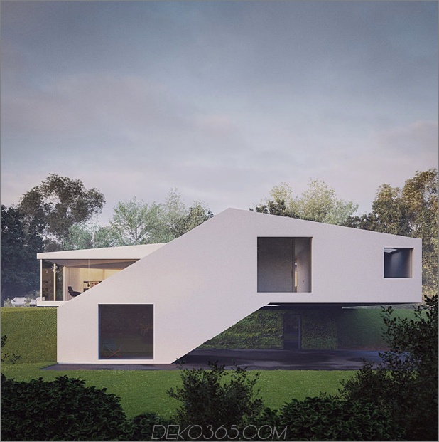 modernes Wickelhaus mit futuristischer Form und Stil 2 thumb 630x632 12035 Futuristisches Landhaus in Süddeutschland