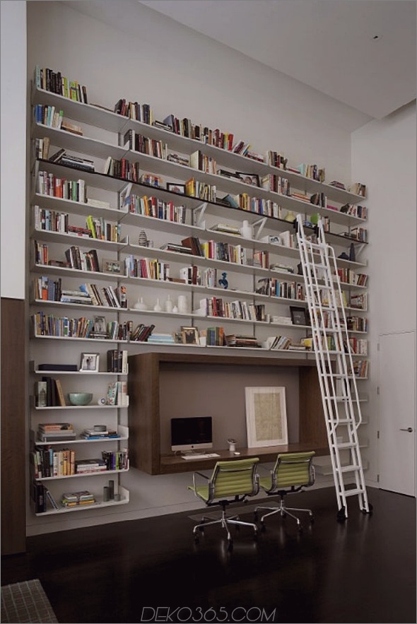 Funky Home Library Design