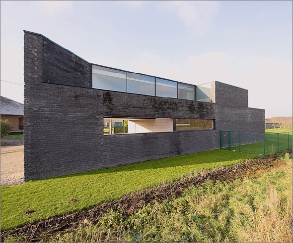 Parallelogrammhaus 10 Interessantes Haus von einem modernen belgischen Architekturbüro
