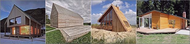 kleine Holzhäuser mit Satteldach Kleine Holzhäuser und Cottages: 16 Schöne Design- und Architekturideen