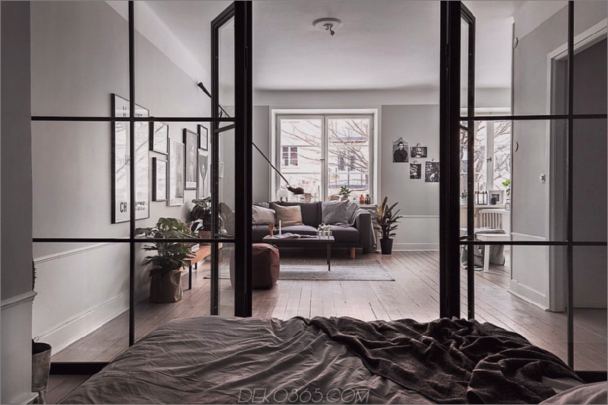 Gerahmte Glasschlafraumwand 900 x 600 kreative Schlafbereiche für offene Wohnhäuser