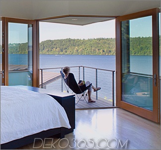 Lake Washington Hausansicht Luxury Lake Home von Architekt Peter Cohan ist ein Traum für Outdoor-Liebhaber