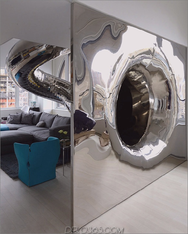 Vier-Ebenen-New-York-Penthouse-mit reflektierenden Spiralrutsche-15.jpg