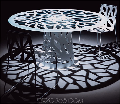 Esedra Perforierte Möbelkollektion Domino 4 Perforierte Möbel in zeitgenössischem Stil Domino von Esedra