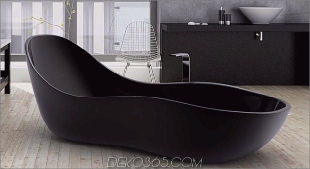 freistehende schwarze badewanne welle zaditaly thumb 630xauto 57680 Schwarze badewannen für moderne badezimmerideen mit freistehender installation
