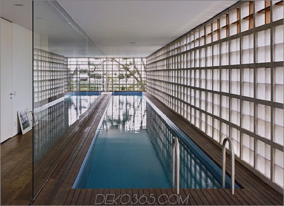sumare 6 Stilvolles Wohndesign in Sao Paulo, Brasilien, eine Dachterrasse, ein Sportbecken und einen kühlen Keller