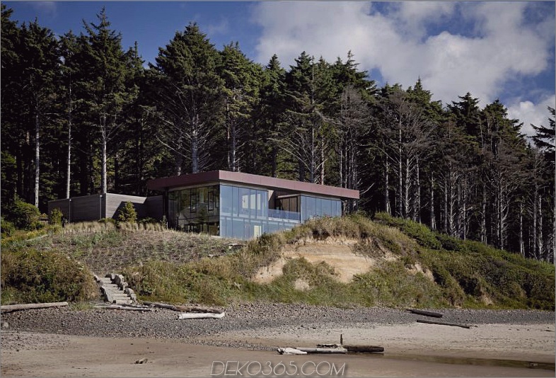 Finley Beach House am Pacific Coast Scenic Byway Beach House im Oregon Forest öffnet sich bis zum Meer