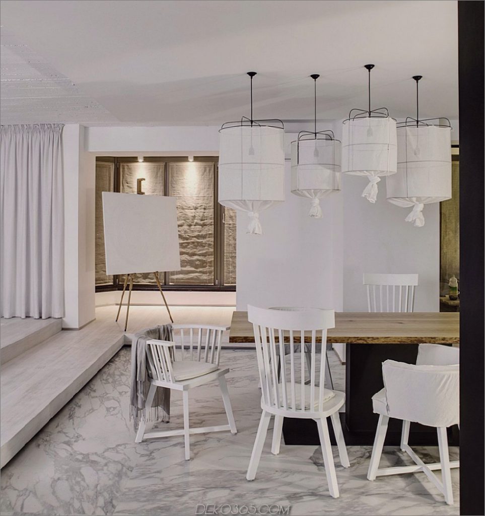 Weiße Wohnung in Kiew spricht für jedes einfarbiges Konzept - blog