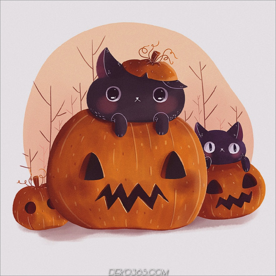 Zeitgenössische Halloween-Kunst für geschmackvollen Feiertags-Dekor_5c59233114cc3.jpg